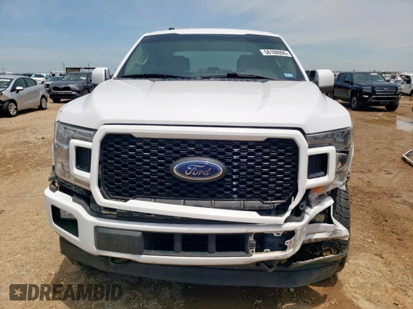 2018 Ford F-150 XL with VIN 1FTEW1EP4JKD12828, listed as a Copart auction lot 58188095 with 92,242 mi miles and Salvage title. Bid and sale history available at DreamBid. Image 5.