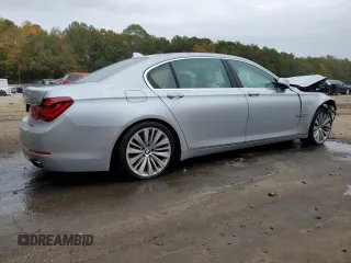 2015 BMW 7 Series 740Li with VIN WBAYE4C55FD947438, listed as a Copart auction lot 78046534 with Not Provided miles and Salvage Title. Bid and sale history available at DreamBid. Image 3.