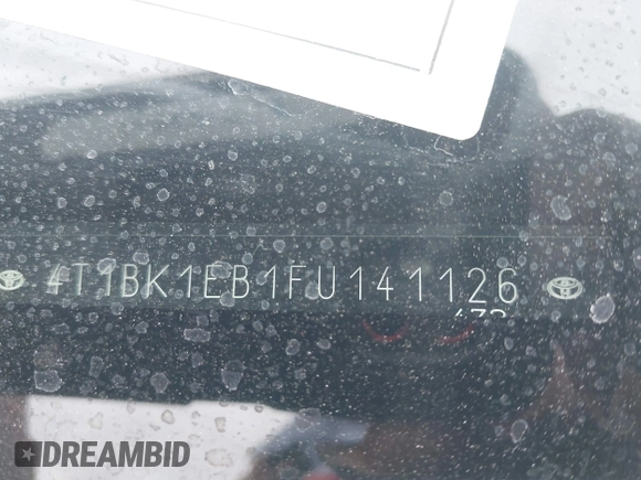 2015 Toyota Avalon Limited with VIN 4T1BK1EB1FU141126, listed as a IAAI auction lot 41433775 with 142,915 mi miles and . Bid and sale history available at DreamBid. Image 9.