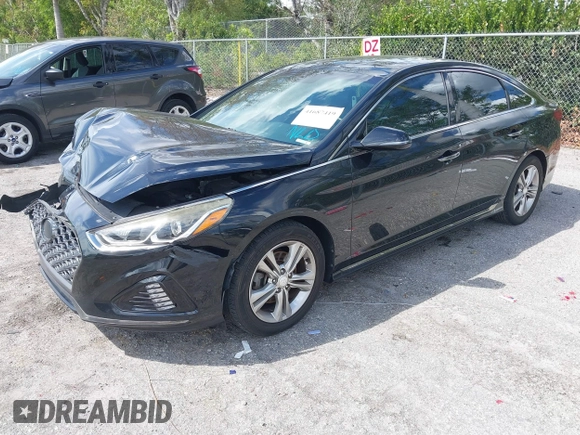 2018 Hyundai Sonata SEL with VIN 5NPE34AF3JH647018, listed as a IAAI auction lot 41687419 with 97,561 mi miles and . Bid and sale history available at DreamBid. Image 21.