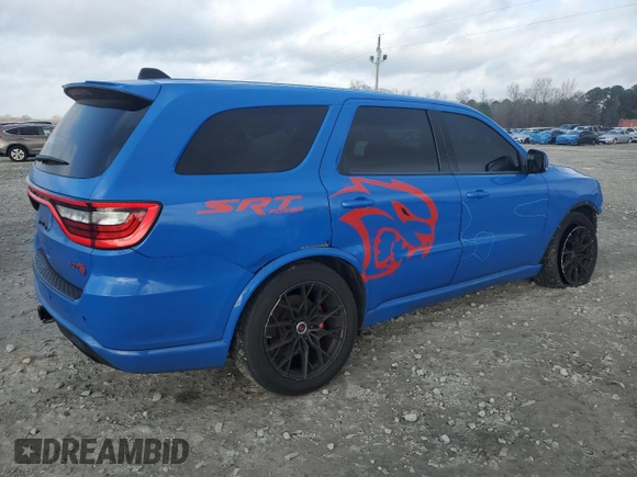 2021 Dodge Durango SRT Hellcat with VIN 1C4SDJH91MC643158, listed as a Copart auction lot 42812575 with 51,065 mi miles and Salvage Title. Bid and sale history available at DreamBid. Image 3.