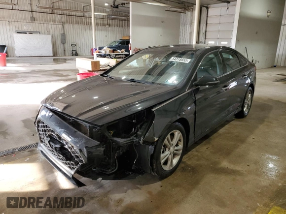 2019 Hyundai Sonata SEL with VIN 5NPE34AF8KH735760, listed as a Copart auction lot 54318655 with 70,917 mi miles and Salvage Title. Bid and sale history available at DreamBid. Image 1.