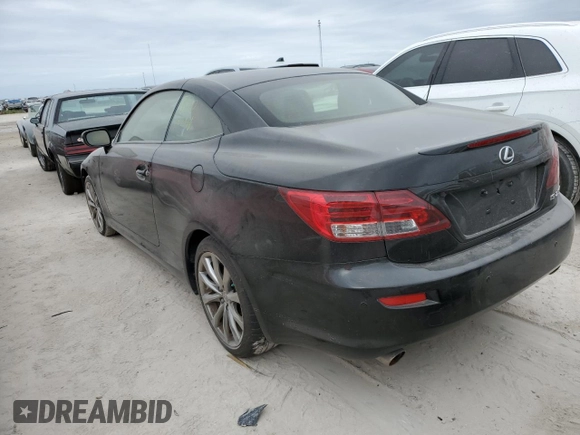 2013 Lexus IS 250 C with VIN JTHFF2C2XD2527943, listed as a Copart auction lot 75036214 with Not provided miles and Salvage title. Bid and sale history available at DreamBid. Image 2.