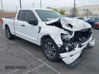 2021 Ford F-150 XL with VIN 1FTEX1CP9MFB10161, listed as a IAAI auction lot 41634829 with 66,675 mi miles and . Bid and sale history available at DreamBid. Image 1.