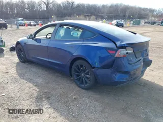 2019 Tesla Model 3 Long Range with VIN 5YJ3E1EB3KF408270, listed as a IAAI auction lot 41773713 with 78,519 mi miles. Bid and sale history available at carsss.com. Image 3.