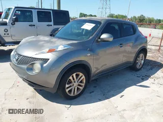 2014 Nissan Juke S with VIN JN8AF5MRXET353882, listed as a IAAI auction lot 42041965 with 239,606 mi miles. Bid and sale history available at carsss.com. Image 2.