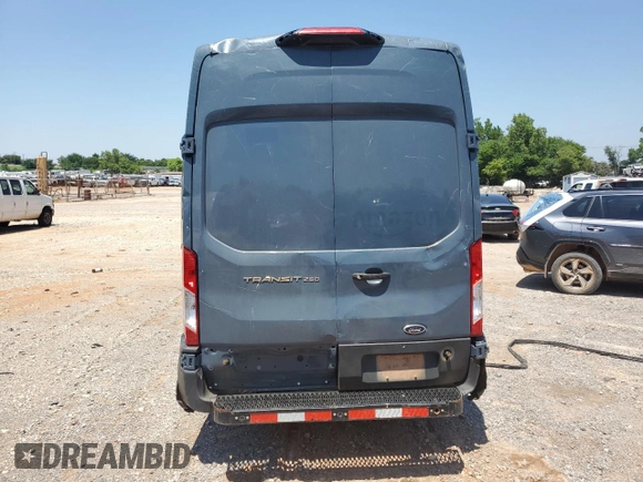 2019 Ford Transit with VIN 1FTYR3XM5KKB34173, listed as a Copart auction lot 57505295 with Not provided miles and Salvage title. Bid and sale history available at DreamBid. Image 6.