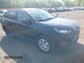 2019 Toyota RAV4 LE with VIN JTMG1RFVXKD033862, listed as a IAAI auction lot 42236099 with 52,057 mi miles and . Bid and sale history available at DreamBid. Image 1.