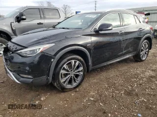 2018 Infiniti QX30 Luxury with VIN SJKCH5CR1JA053361, listed as a Copart auction lot 82657424 with 86,356 mi miles and Salvage Title. Bid and sale history available at DreamBid. Image 1.