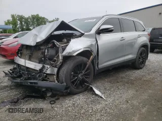 2019 Toyota Highlander SE z VIN 5TDJZRFH1KS728146, wystawiony jako Copart lot #58570185 z przebiegiem 84 655 mil mil oraz Szkoda całkowita • Salvage title. Historia ofert i sprzedaży dostępna na DreamBid. Obrazek 1.