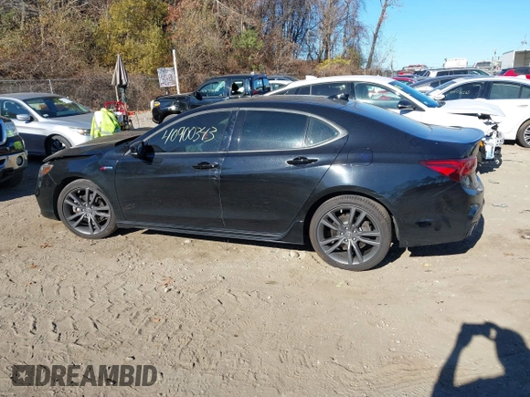 2018 Acura TLX w/A-SPEC Pkg with VIN 19UUB3F60JA004295, listed as a IAAI auction lot 40900343 with 48,264 mi miles. Bid and sale history available at carsss.com. Image 14.