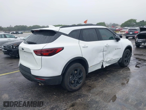 2023 Chevrolet Blazer LT with VIN 3GNKBCR48PS215159, listed as a IAAI auction lot 41397763 with 18,517 mi miles and . Bid and sale history available at DreamBid. Image 4.
