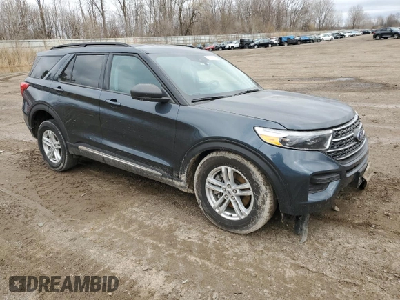 2023 Ford Explorer XLT with VIN 1FMSK8DH7PGC06589, listed as a Copart auction lot 51143865 with 23,614 mi miles and Salvage Title. Bid and sale history available at carsss.com. Image 4.