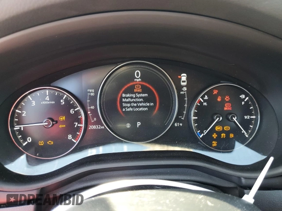 2023 Mazda 3 S Preferred with VIN 3MZBPACM3PM352289, listed as a Copart auction lot 46270905 with 20,832 mi miles and Salvage Title. Bid and sale history available at DreamBid. Image 9.
