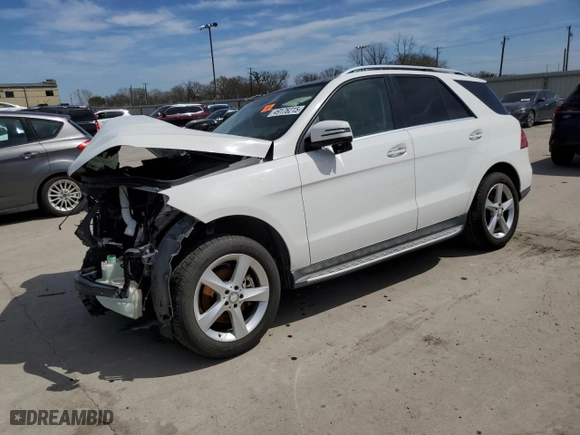 2016 Mercedes-Benz GLE with VIN 4JGDA5JB2GA763312, listed as a Copart auction lot 49176215 with 0 mi miles and Salvage Title. Bid and sale history available at carsss.com. Image 1.