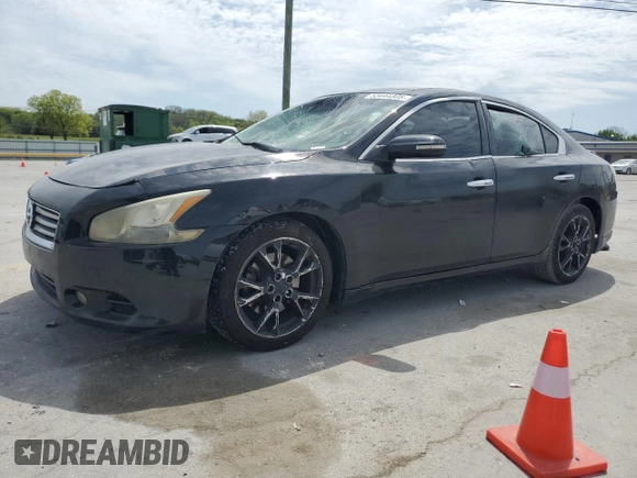 2013 Nissan Maxima SV with VIN 1N4AA5AP0DC810796, listed as a Copart auction lot 53444805 with 173,015 mi miles and Salvage Title. Bid and sale history available at DreamBid. Image 1.
