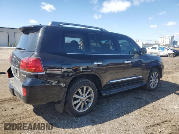 2011 Lexus LX 570 with VIN JTJHY7AX5B4083045, listed as a Copart auction lot 50456225 with 122,942 mi miles and Salvage Title. Bid and sale history available at DreamBid. Image 3.