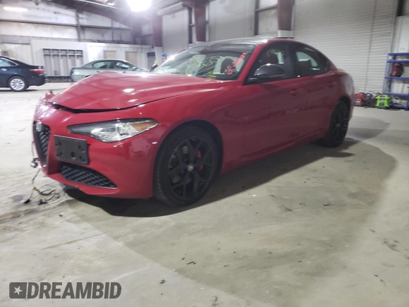 2021 Alfa Romeo Giulia Ti with VIN ZARFANBN9M7649666, listed as a Copart auction lot 69446422 with 0 mi miles. Bid and sale history available at carsss.com. Image 1.