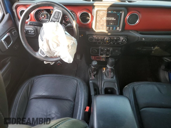 2022 Jeep Wrangler Unlimited Rubicon with VIN 1C4HJXFG8NW106102, listed as a Copart auction lot 77374814 with 45,546 mi miles and Salvage title. Bid and sale history available at DreamBid. Image 8.
