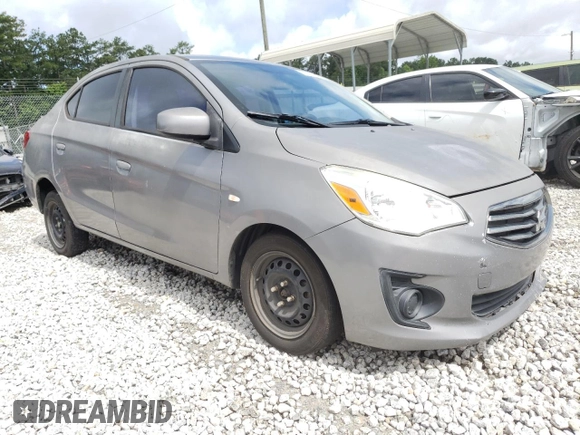 2017 Mitsubishi Mirage ES with VIN ML32F3FJ8HHF11581, listed as a Copart auction lot 61110545 with 116,984 mi miles and Salvage title. Bid and sale history available at DreamBid. Image 4.