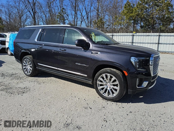 2023 GMC Yukon XL Denali with VIN 1GKS1JKL7PR237405, listed as a Copart auction lot 43747105 with 47,852 mi miles and Clean Title. Bid and sale history available at carsss.com. Image 4.
