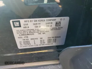 2021 Buick Encore GX Essence z VIN KL4MMGSL0MB153181, wystawiony jako Copart lot #62407445 z przebiegiem 50 864 mil mil oraz Szkoda całkowita • Salvage title. Historia ofert i sprzedaży dostępna na DreamBid. Obrazek 13.