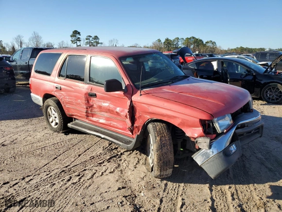2000 Toyota 4Runner with VIN JT3GM84RXY0063553, listed as a Copart auction lot 43217385 with 296,955 mi miles and Salvage Title. Bid and sale history available at carsss.com. Image 4.