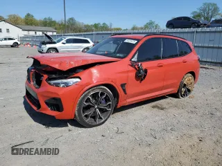 2021 BMW X3 M z VIN 5YMTS0C07M9G81496, wystawiony jako Copart lot #54323475 z przebiegiem Nie podano mil oraz Szkody całkowita. Historia ofert i sprzedaży dostępna na DreamBid. Obrazek 1.