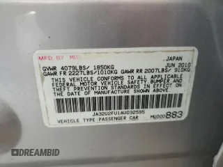 2010 Mitsubishi Lancer ES with VIN JA32U2FU1AU032595, listed as a Copart auction lot 63184444 with 145,705 mi miles and Salvage Title. Bid and sale history available at DreamBid. Image 12.