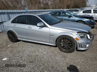 2009 Mercedes-Benz C 63 AMG with VIN WDDGF77X29F346320, listed as a Copart auction lot 49791625 with 143,218 mi miles and Salvage Title. Bid and sale history available at DreamBid. Image 4.