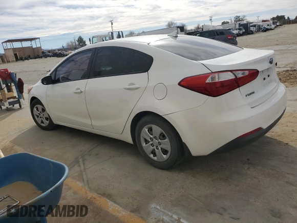 2016 Kia Forte LX with VIN KNAFK4A69G5582415, listed as a Copart auction lot 47197665 with 0 mi miles and Clean Title. Bid and sale history available at carsss.com. Image 2.