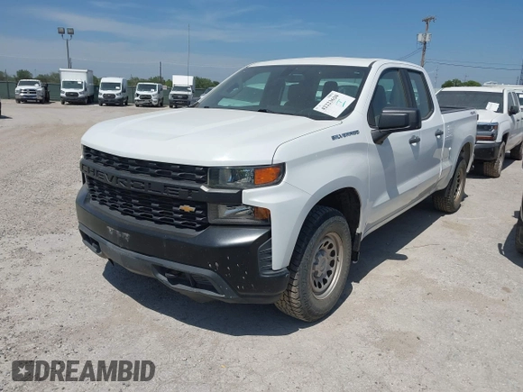 2020 Chevrolet Silverado 1500 Work Truck with VIN 1GCRYAEFXLZ178453, listed as a IAAI auction lot 42223620 with 62,080 mi miles and . Bid and sale history available at DreamBid. Image 2.