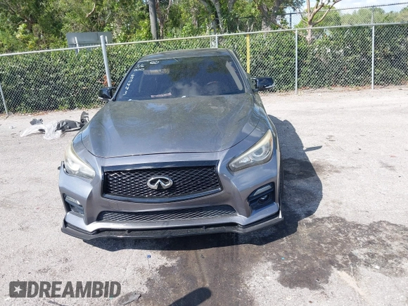 2014 Infiniti Q50 Sport with VIN JN1BV7AP4EM670443, listed as a IAAI auction lot 41801219 with 98,719 mi miles and . Bid and sale history available at DreamBid. Image 12.
