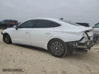 2021 Hyundai Sonata Hybrid SEL with VIN KMHL34JJ7MA027209, listed as a Copart auction lot 45923555 with 78,033 mi miles and Salvage Title. Bid and sale history available at carsss.com. Image 2.