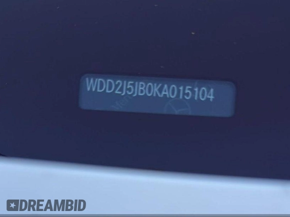 2019 Mercedes-Benz CLS with VIN WDD2J5JB0KA015104, listed as a IAAI auction lot 42108693 with 59,102 mi miles. Bid and sale history available at carsss.com. Image 9.