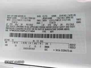 2023 Ford Bronco с VIN 1FMDE5CH6PLC11404, выставлен на аукционе IAAI как лот 42274412 с пробегом 5 243 миль миль и . История ставок и продаж доступна на DreamBid. Изображение 9.