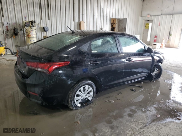 2022 Hyundai Accent SE with VIN 3KPC24A69NE165531, listed as a Copart auction lot 48721825 with 57,737 mi miles and Non Repairable. Bid and sale history available at carsss.com. Image 3.
