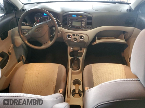 2010 Hyundai Accent GLS with VIN KMHCN4AC4AU483643, listed as a Copart auction lot 51972445 with 134,288 mi miles and Salvage Title. Bid and sale history available at carsss.com. Image 8.