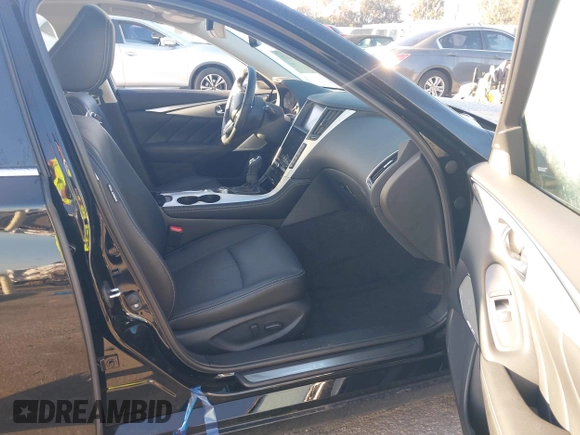 2023 Infiniti Q50 Luxe with VIN JN1EV7BP6PM513012, listed as a IAAI auction lot 41751813 with 7,064 mi miles and . Bid and sale history available at DreamBid. Image 5.