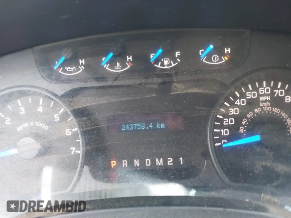 2013 Ford F-150 XL with VIN 1FTFX1ET8DKE95332, listed as a IAAI auction lot 40480905 with 243,758 mi miles and . Bid and sale history available at DreamBid. Image 7.
