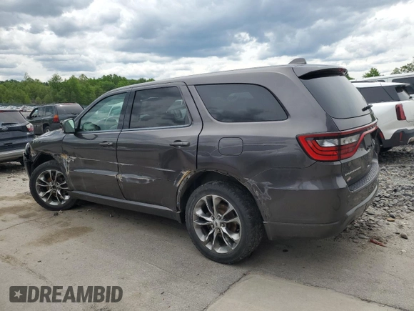 2020 Dodge Durango GT Plus with VIN 1C4RDJDG0LC205166, listed as a Copart auction lot 58362405 with 111,833 mi miles and Salvage title. Bid and sale history available at DreamBid. Image 2.