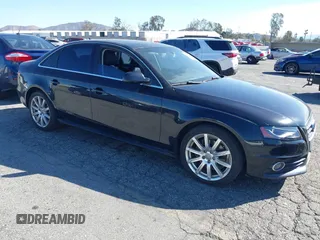 2012 Audi A4 2.0T Premium Plus with VIN WAUFFAFL6CA120011, listed as a IAAI auction lot 41645223 with 1 mi miles. Bid and sale history available at carsss.com. Image 1.