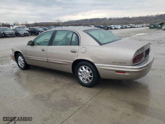 2002 Buick Park Avenue with VIN 1G4CW54K624110742, listed as a Copart auction lot 50591755 with 210,500 mi miles and Salvage Title. Bid and sale history available at carsss.com. Image 2.