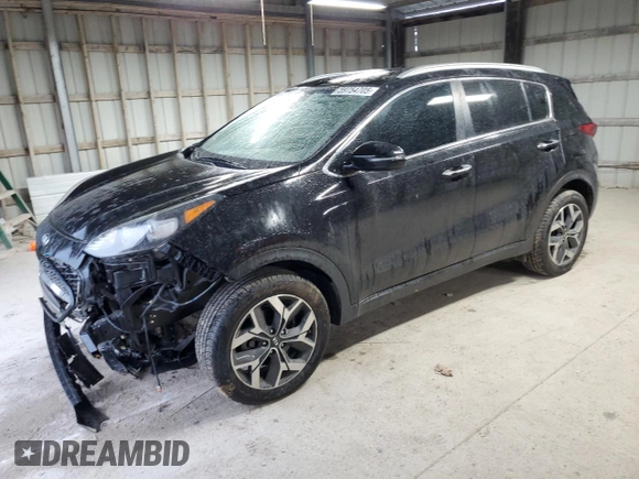 2021 Kia Sportage EX with VIN KNDPN3AC3M7844248, listed as a Copart auction lot 59754705 with 93,539 mi miles and Salvage title. Bid and sale history available at DreamBid. Image 1.