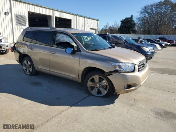 2008 Toyota Highlander Sport with VIN JTEDS43A882014506, listed as a Copart auction lot 89075615 with 0 mi miles and Salvage Title. Bid and sale history available at carsss.com. Image 4.