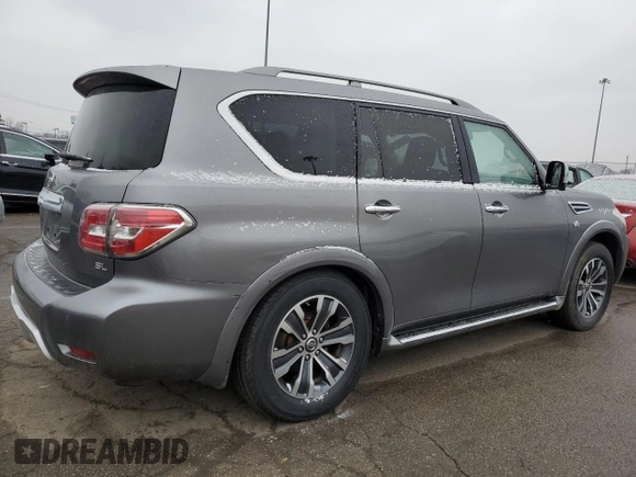 2018 Nissan Armada SV with VIN JN8AY2NC7J9550101, listed as a Copart auction lot 44971355 with 136,149 mi miles and Clean Title. Bid and sale history available at carsss.com. Image 3.