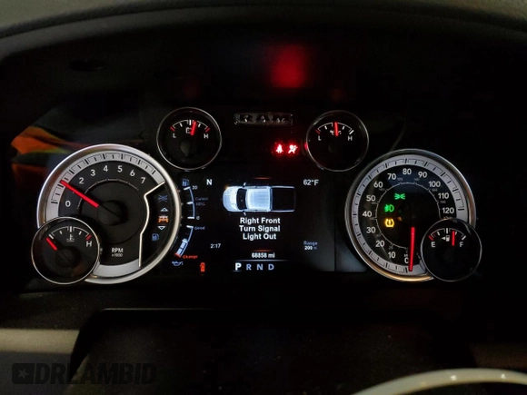2018 Ram 1500 Big Horn with VIN 3C6RR7LT6JG265389, listed as a Copart auction lot 54730935 with 68,858 mi miles and Salvage title. Bid and sale history available at DreamBid. Image 9.