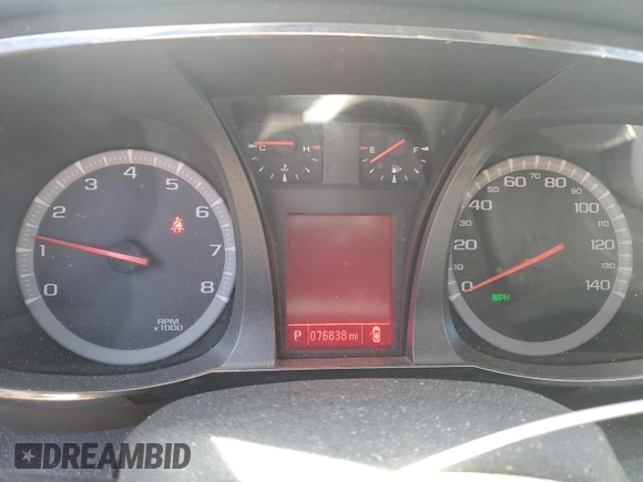 2013 GMC Terrain SLT with VIN 2GKFLUE34D6327577, listed as a Copart auction lot 53318385 with 76,838 mi miles and Non Repairable. Bid and sale history available at carsss.com. Image 9.