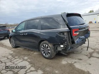 2022 Honda Odyssey EX-L with VIN 5FNRL6H70NB031177, listed as a Copart auction lot 51262515 with 53,629 mi miles and Salvage Title. Bid and sale history available at DreamBid. Image 2.