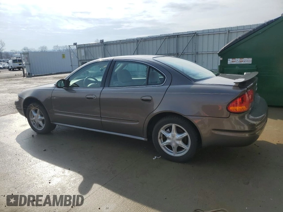 2001 Oldsmobile Alero GL2 with VIN 1G3NL52E01C280828, listed as a Copart auction lot 50964135 with 89,533 mi miles and Non Repairable. Bid and sale history available at DreamBid. Image 2.